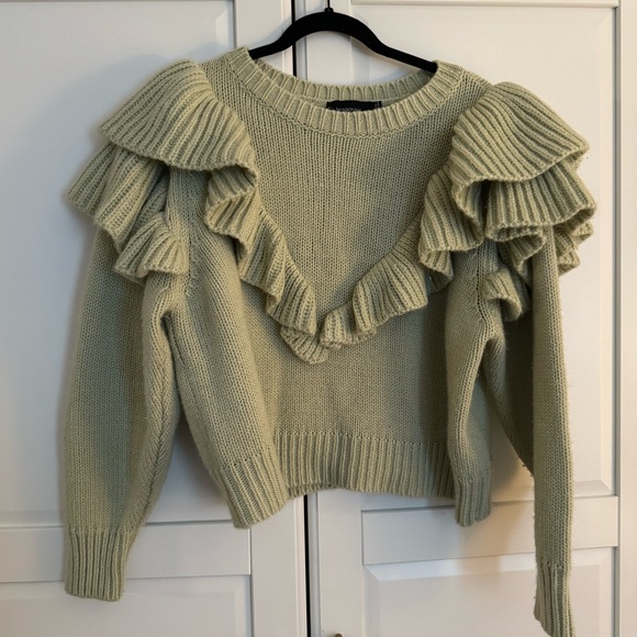 Minkpink Ruffle Sweater - Picture 1 of 3